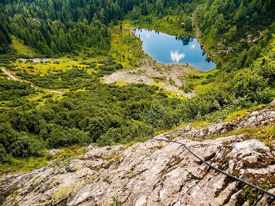 1.Franzi Klettersteig (Reiteralm) – Der Sportliche mit See-Panorama